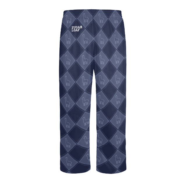 Diamond Llama Men’s Pajama Bottoms, Navy